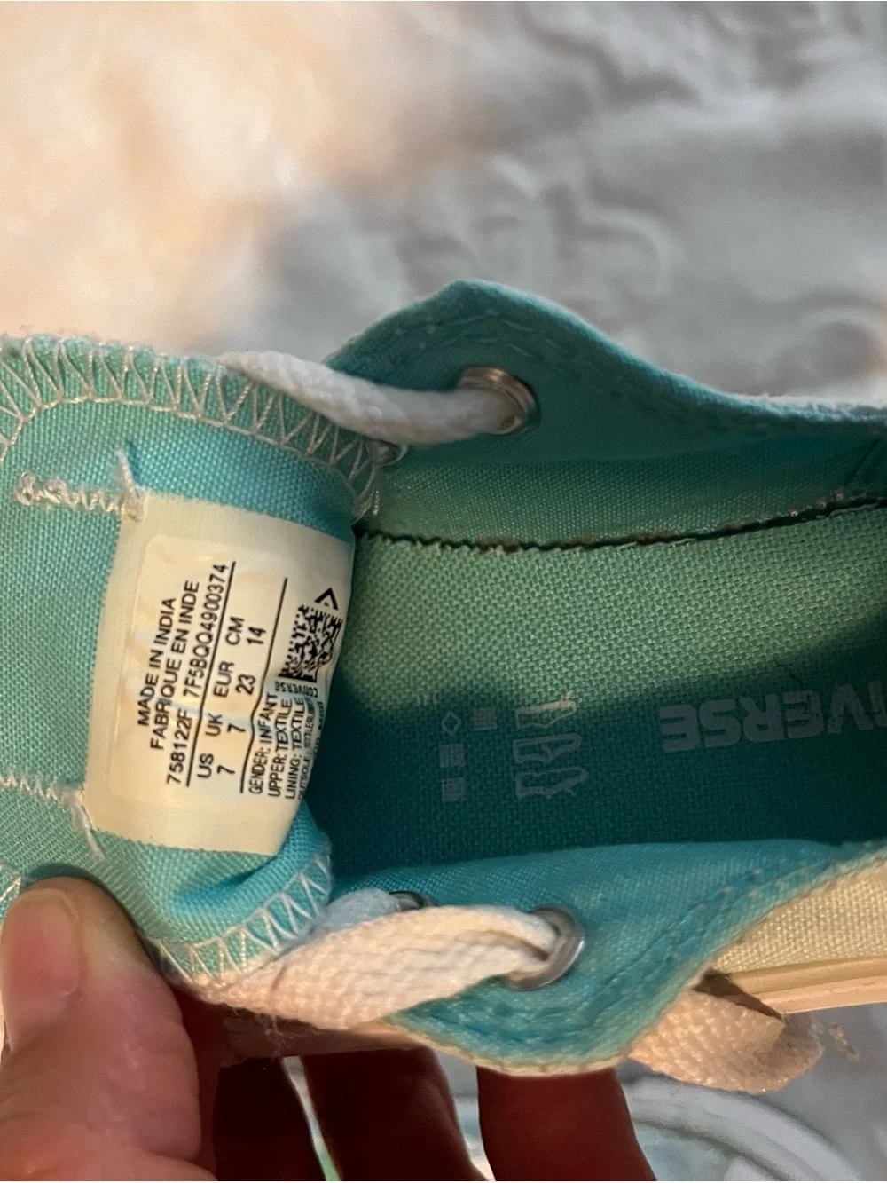 Converse baby Aqua Canvas Low-Top Sneakers